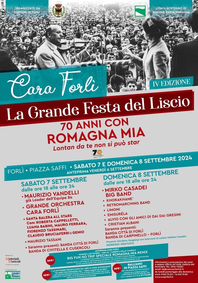 Torna &quot;Cara Forlì&quot;, la Grande Festa del Liscio