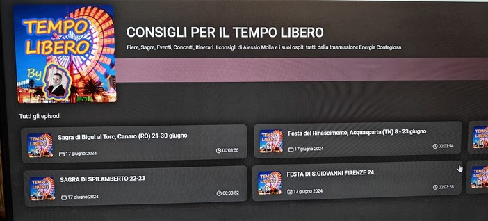 I consigli per il tempo libero nella app di Radio Liscio