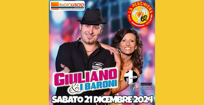 La diretta del sabato questa settimana con l'orchestra Giuliano &amp; i Baroni